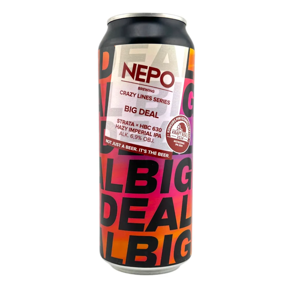 Piwo Nepomucen Crazy Line Big Deal - Imperial Hazy IPA 6,9% 500 ml