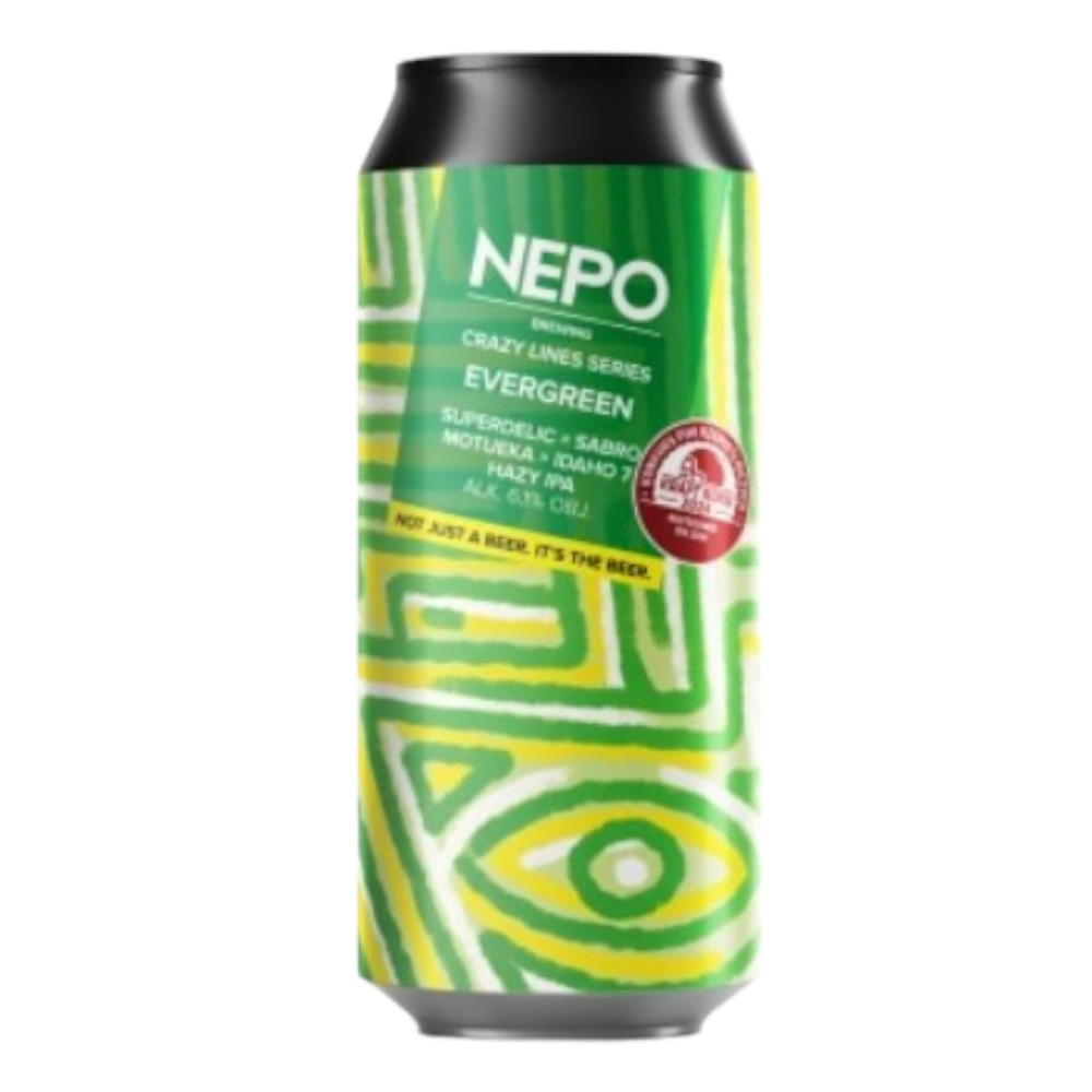 Piwo Nepomucen Crazy Lines Evergreen Hazy IPA 6,1% 500 ml
