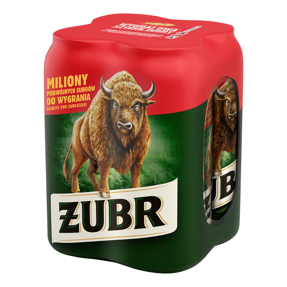 Piwo Żubr 6% 500 ml 4 - pak Puszka