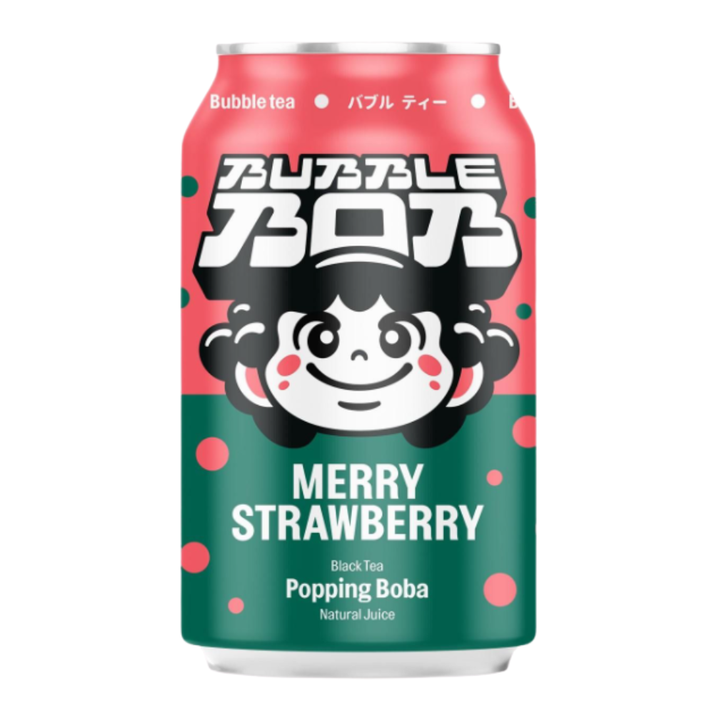 Napój Bubble Bob Merry Strawberry 0% 330 ml puszka