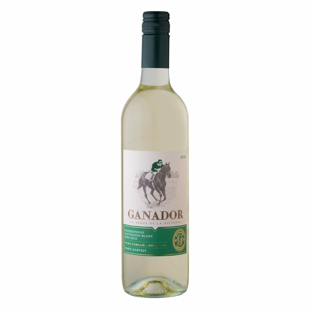 Wino Ganador Chardonnay Sauvignon Blanc Semi Seco 12,4% białe wytrawne 750 ml