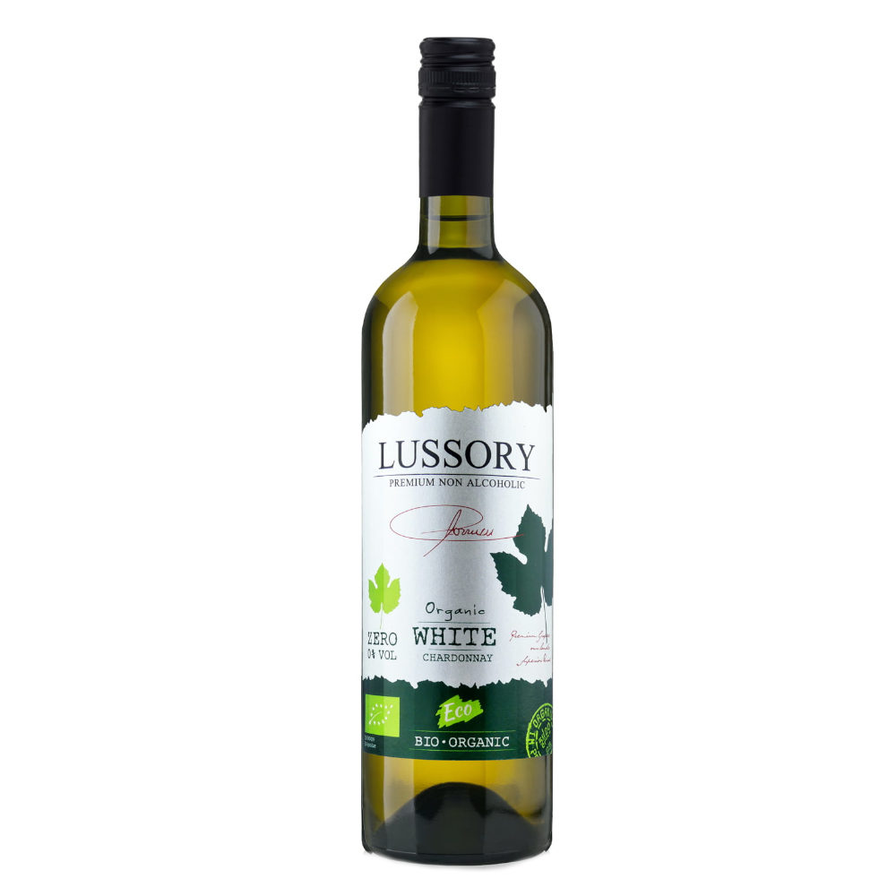Wino Lussory Organic Chardonnay Non-Alcoholic White Wine 0% 750ml