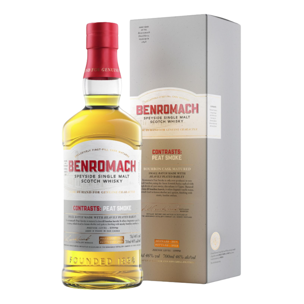 Whisky Benromach Peat Smoke Bourbon Cask 2014 46% 700 ml