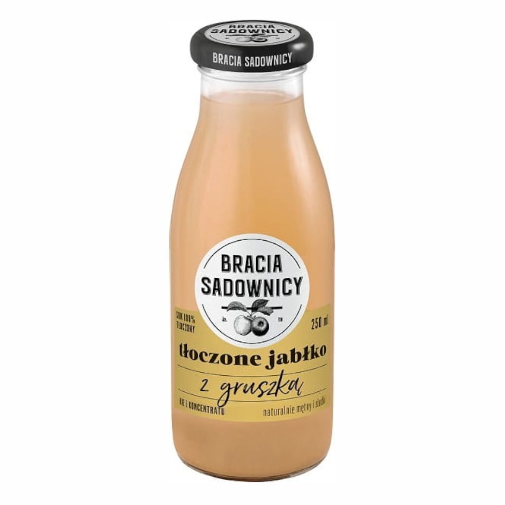 Sok Bracia Sadownicy Tłoczone Jabłko Z Gruszką 250  ml