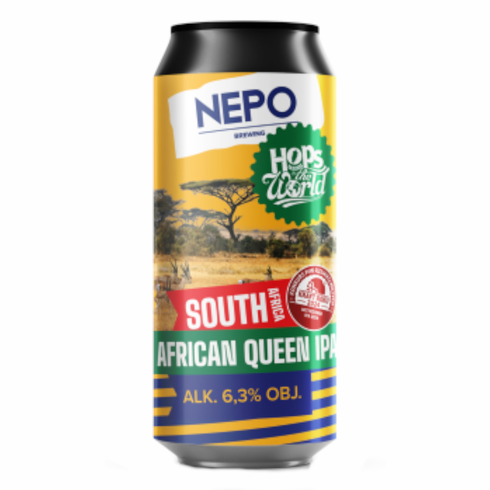 Piwo Nepomucen Hops Around The World - Sout Africa Queen IPA 6,3% 500 ml puszka