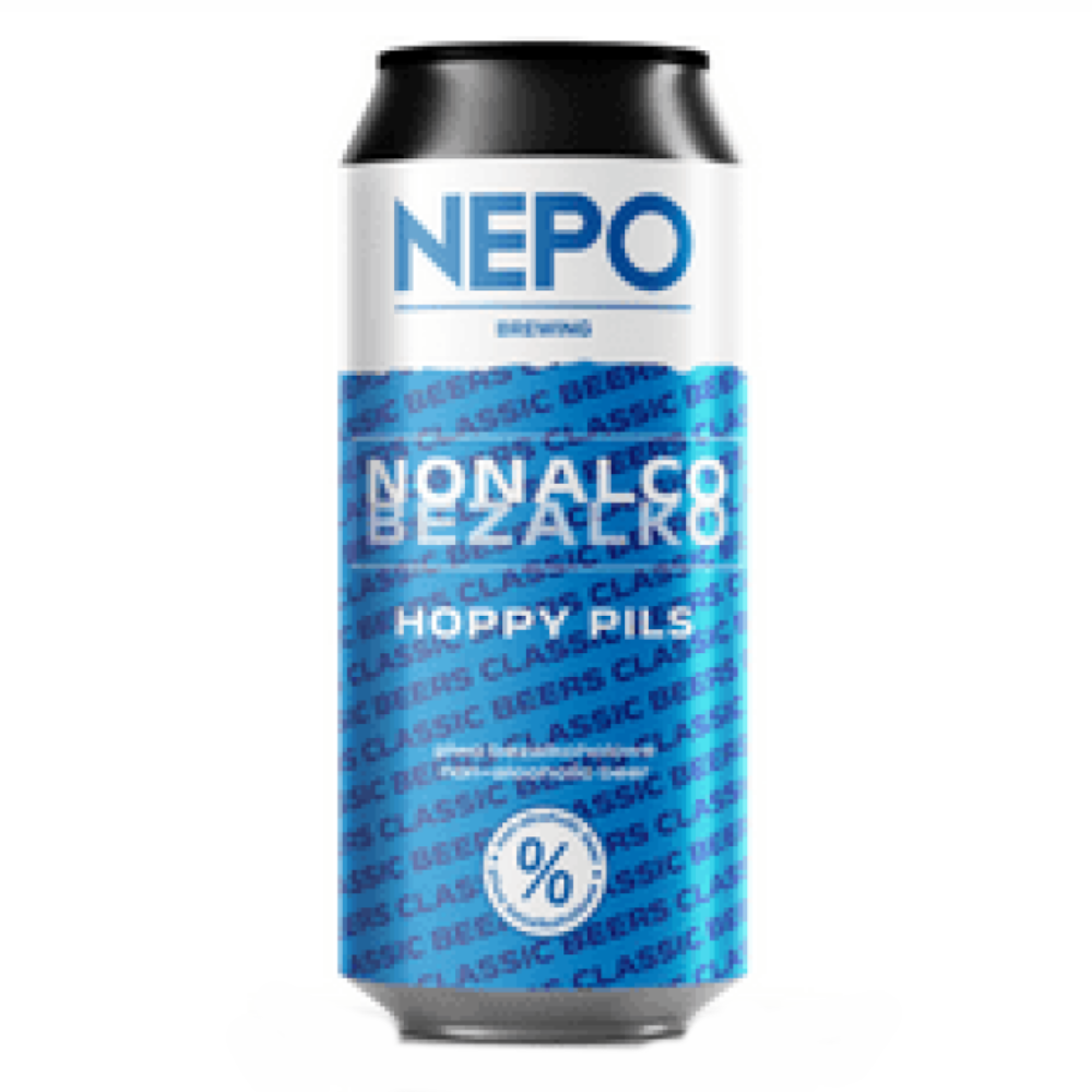 Piwo Nepomucen Nonalco Bezalko - Non Alcoholic Pils 0% 500 ml puszka