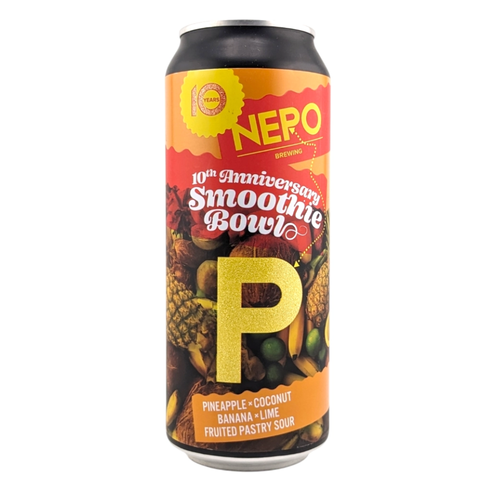 Piwo Nepomucen – P 10th Anniversary Smoothie Bowl Pineapple, Coconut, Banana, Lime Fruited Pastry Sour 5,9% 500 ml