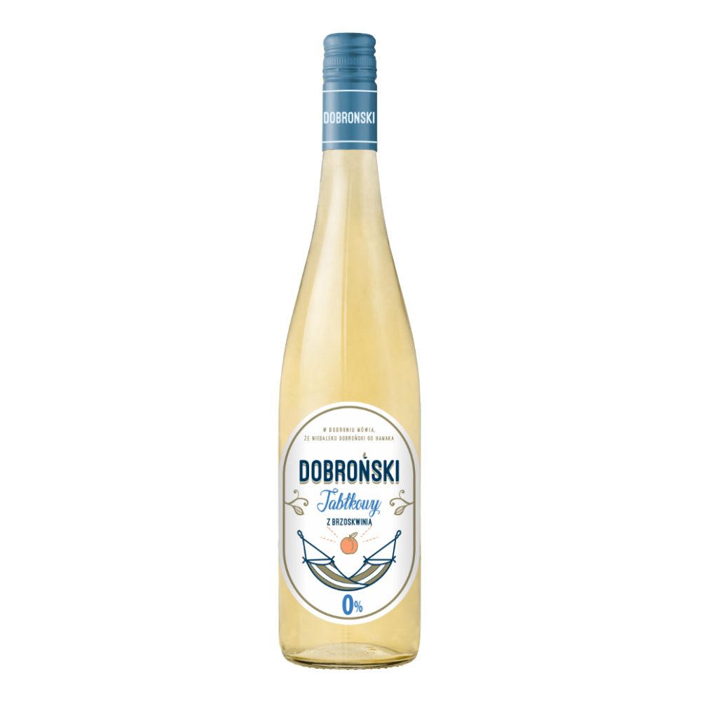 Cydr Dobroński Jabłko z brzoskwinią 0% 750 ml