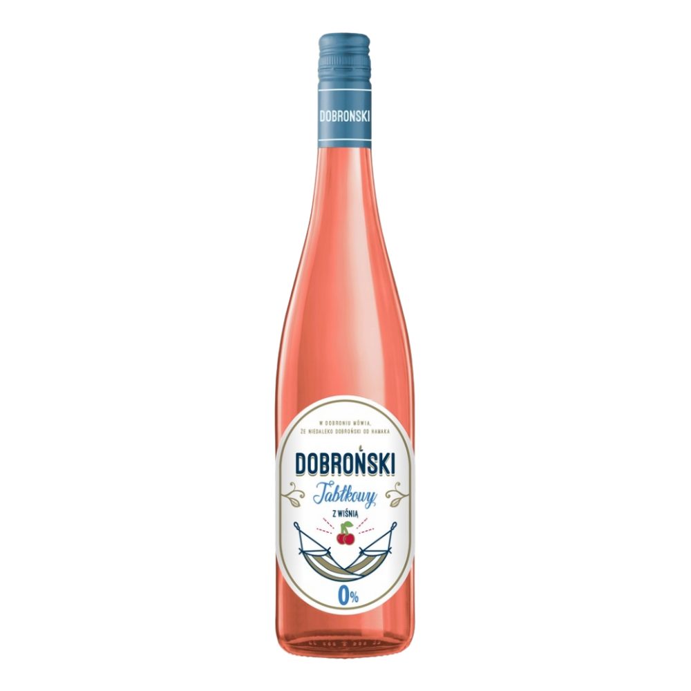 Cydr Dobroński Jabłko z wiśnią 0% 750 ml