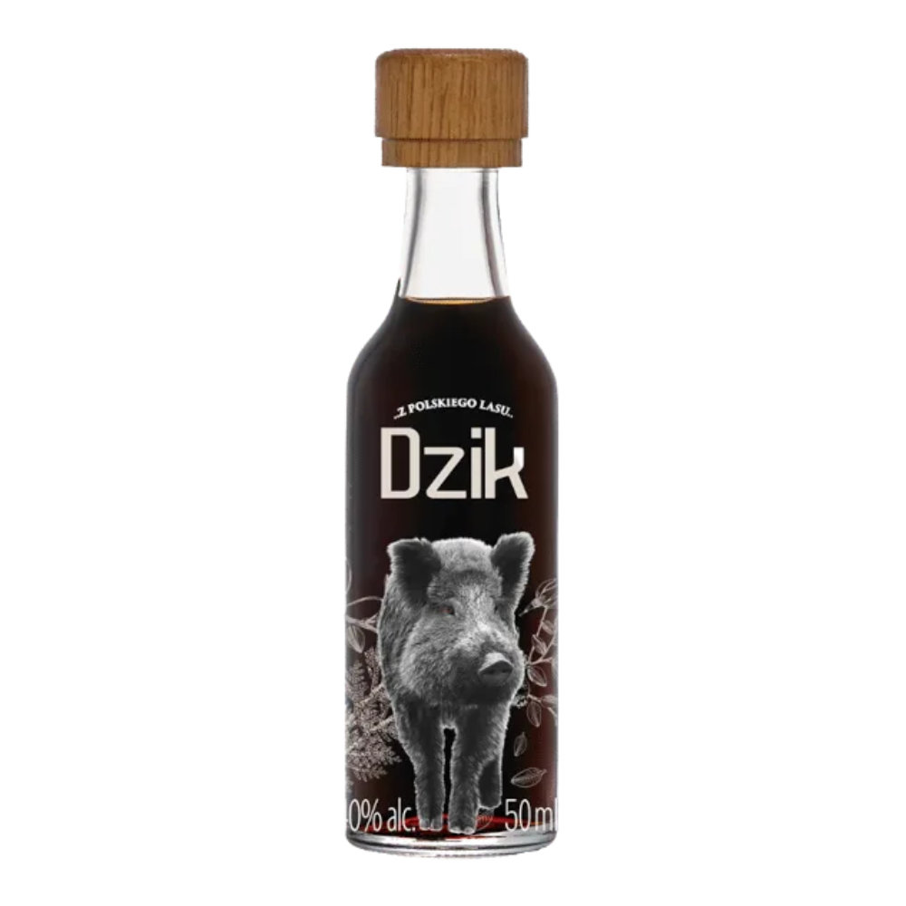 Wódka Dębowa Black Dzik 40% 50 ml