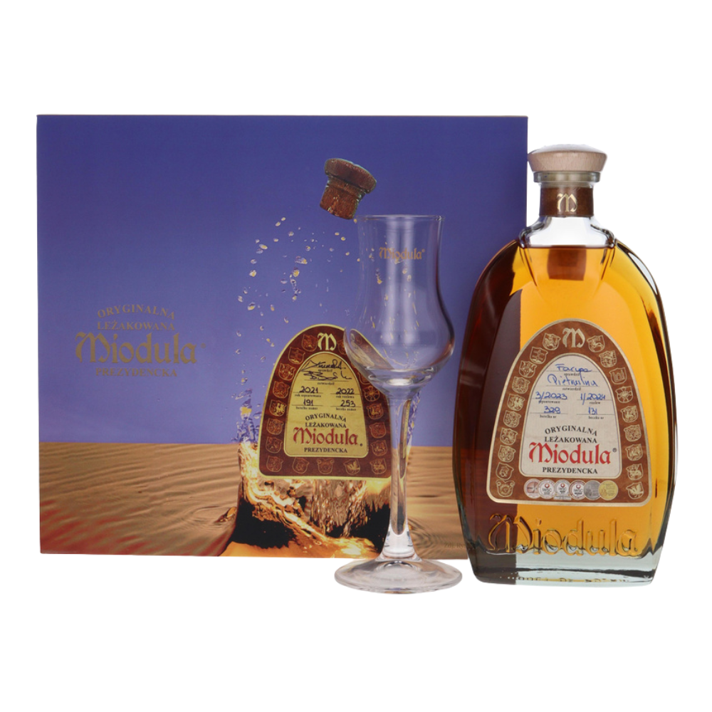 Miód Pitny Miodula Prezydencka by R.Horowitz 40% 500 ml + kieliszek