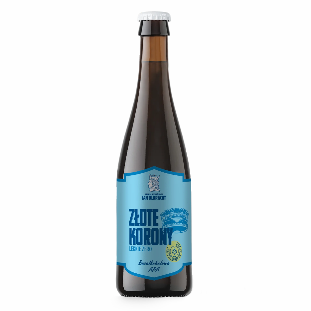 Piwo Jan Olbracht Złote Korony Lekkie Zero APA 0% 330 ml