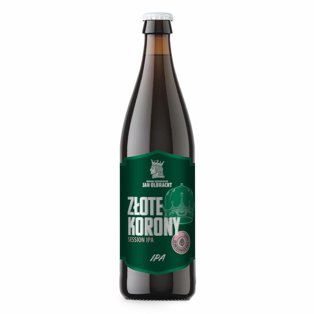 Piwo Jan Olbracht Złote Korony Session IPA 4% 500 ml
