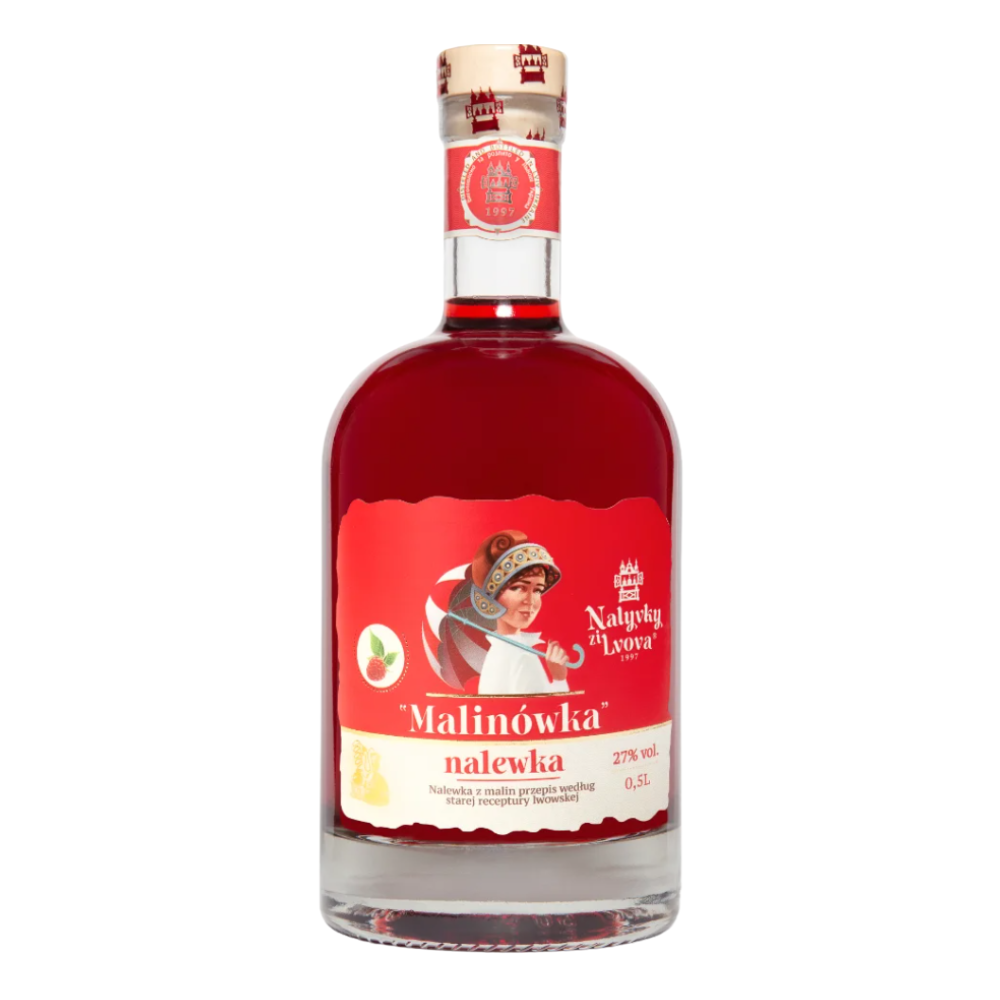 Nalewki ze Lwowa Malinówka 27% 500 ml