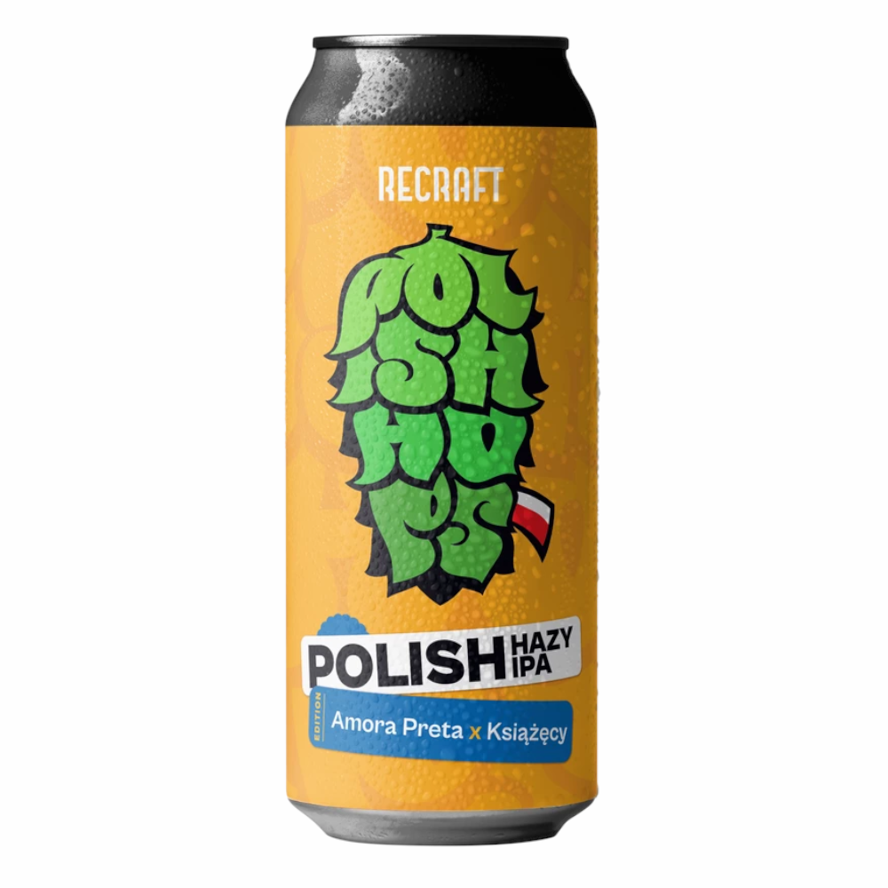 Piwo ReCraft Polish Hazy IPA Amora Preta & Książęcy  5,1% 500 ml puszka