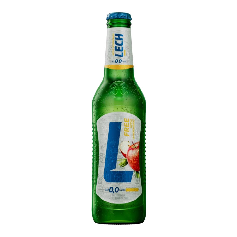 Piwo Lech Free Jabłko i Trawa cytrynowa 0% 330 ml