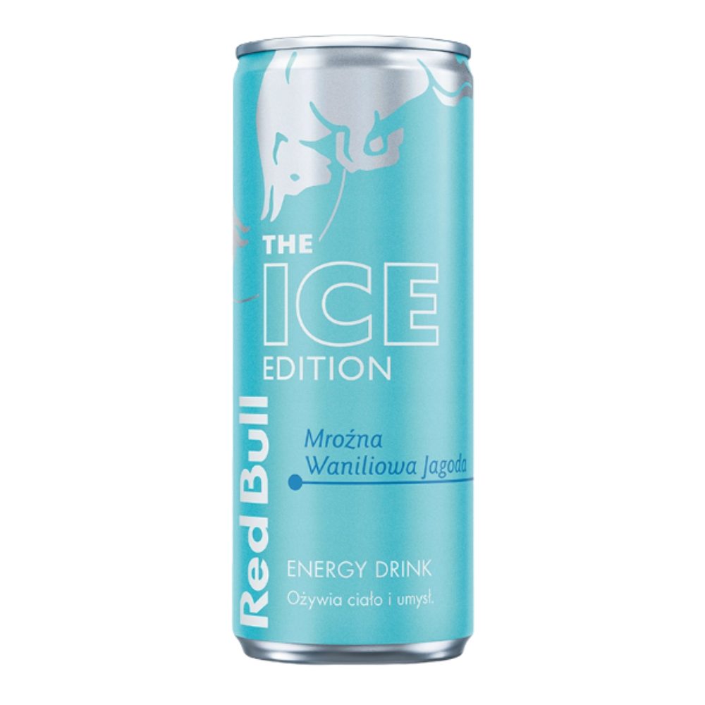 Napój energetyczny Red Bull Ice Mroźna waniliowa jagoda 250 ml