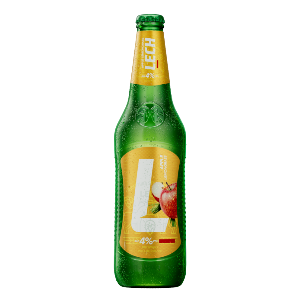 Piwo Lech Jabłko i Trawa cytrynowa 4% 500 ml