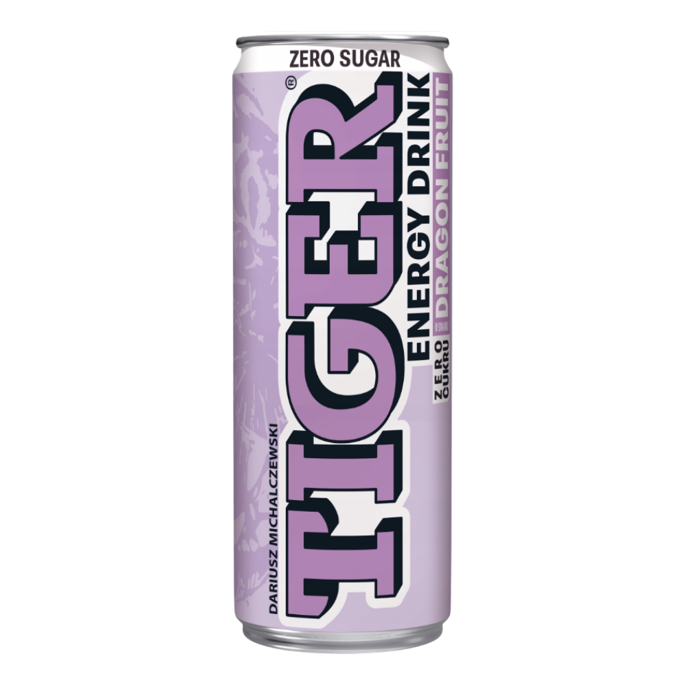 Energetyk Tiger Dragon Fruit Zero Sugar 250 ml puszka