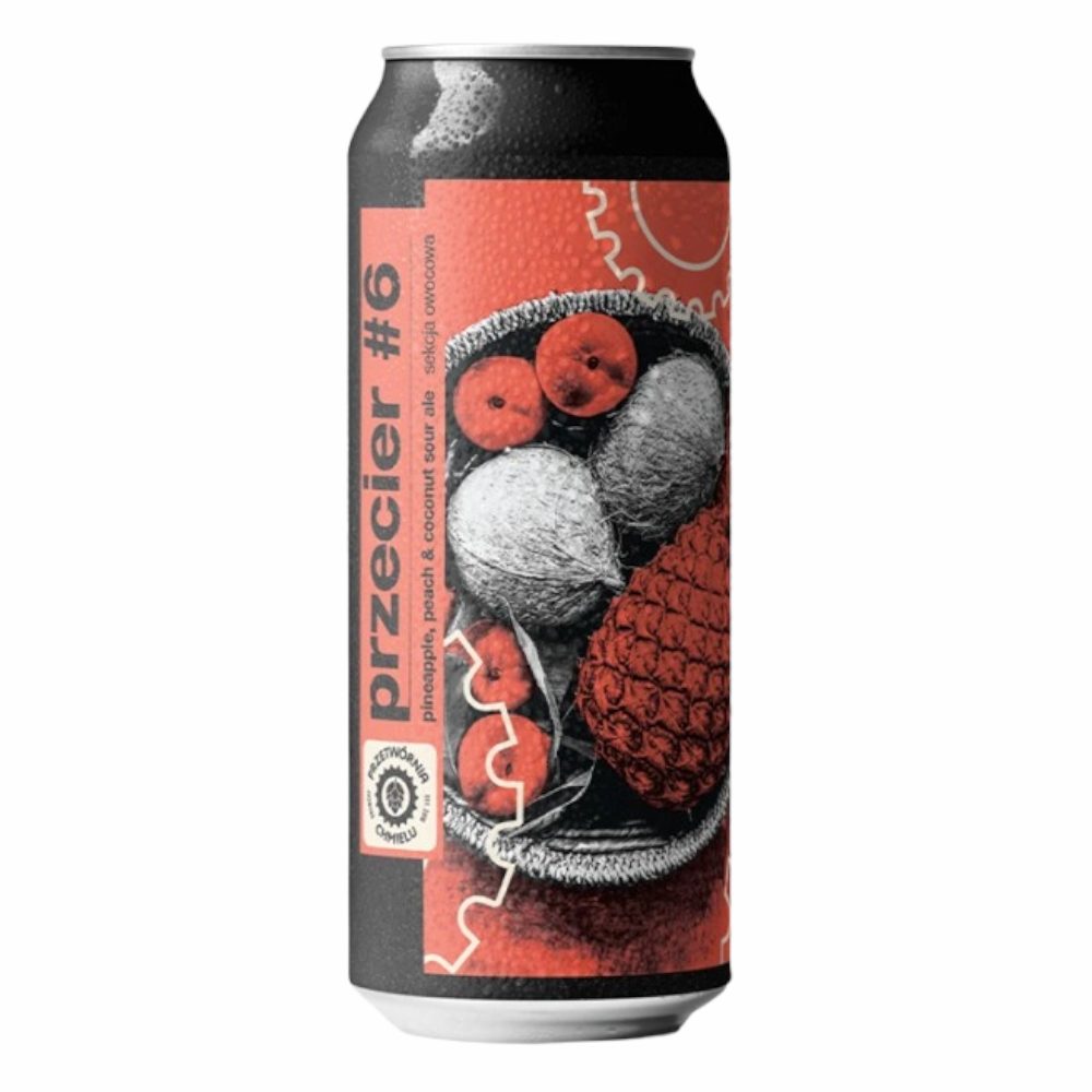 Piwo Przetwórnia Chmielu Przecier #6 - Pineapple, Peach & Coconut Sour Ale 6% 500 ml puszka