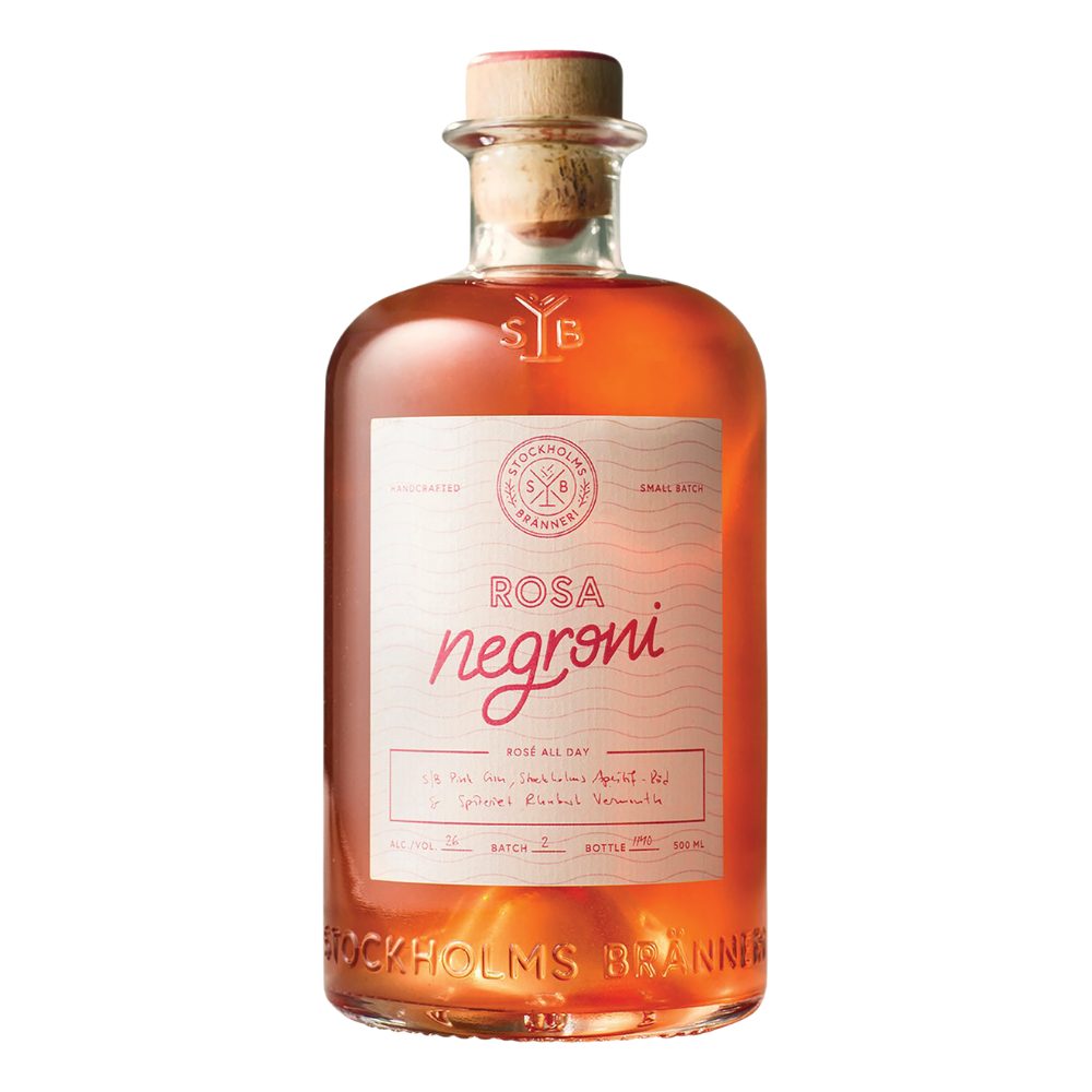 Koktajl Stockhholms Bränneri Rosa Negroni 26% 500 ml