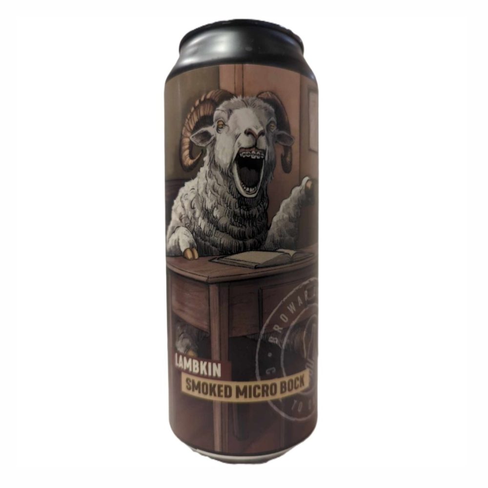 Piwo Brokreacja Lambkin - Smoked Micro Bock 3,8% 500 ml puszka