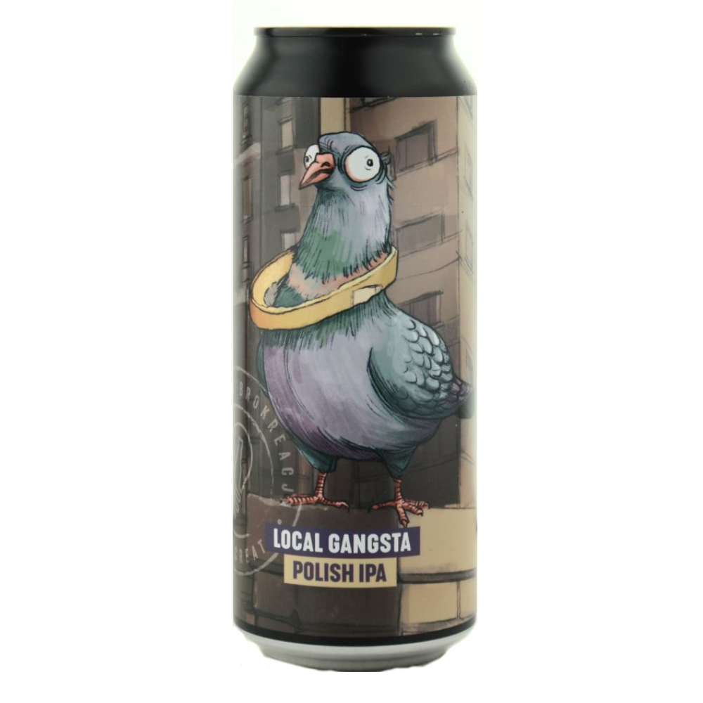 Piwo Brokreacja Local Gangsta - Polish Hazy IPA 7% 500 ml puszka