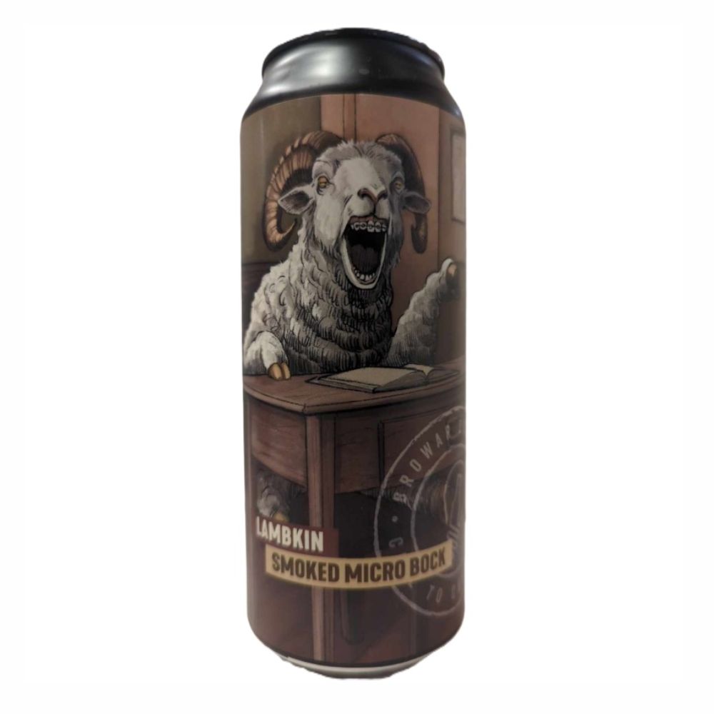 Piwo Brokreacja Lambkin - Smoked Micro Bock 3,8% 500 ml puszka
