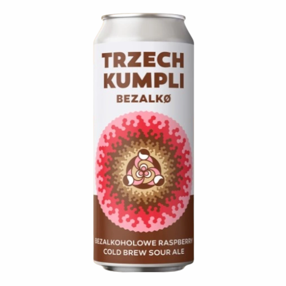 Piwo Trzech Kumpli Bezalkoholowe Raspberry Cold Brew Sour Ale 0% 500 ml