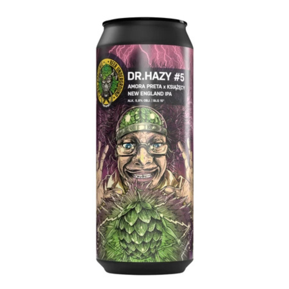 Piwo Piwne Podziemie Dr.Hazy #5 - New England IPA 5,8% 500 ml puszka