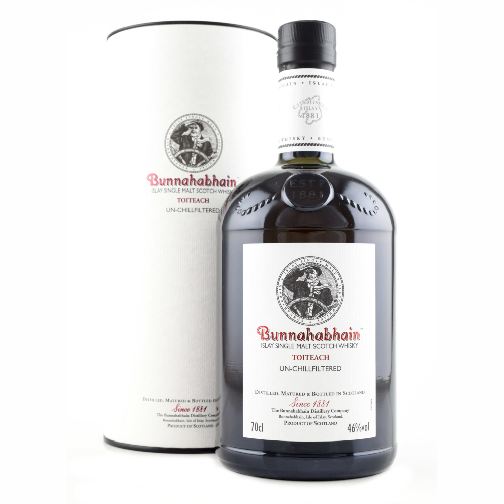 Whisky Bunnahabhain Toiteach 46% 700 ml zestaw