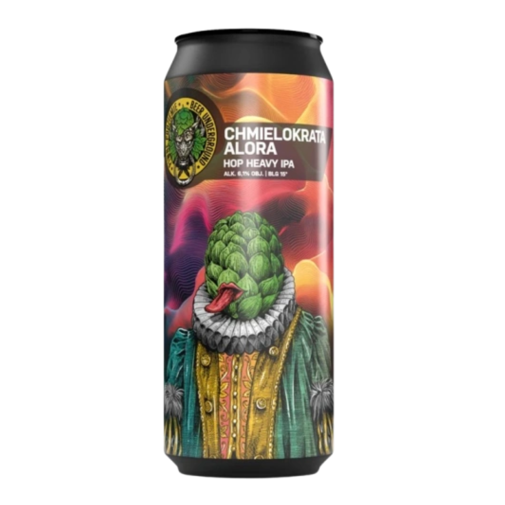 Piwo Piwne Podziemie Chmielokrata Alora - Hop Heavy IPA 6,1% 500ml puszka