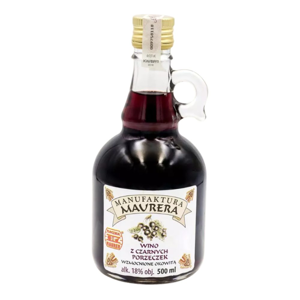 Wino wzmacniane Czarna porzeczka 18% 500 ml