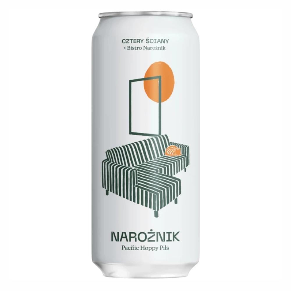 Piwo Cztery Ściany Narożnik Pacific – Hoppy Pils 4,7% 500 ml