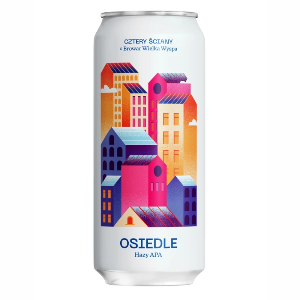 Piwo Browar Cztery Ściany x Wielka Wyspa: Osiedle 5,4% 500 ml puszka