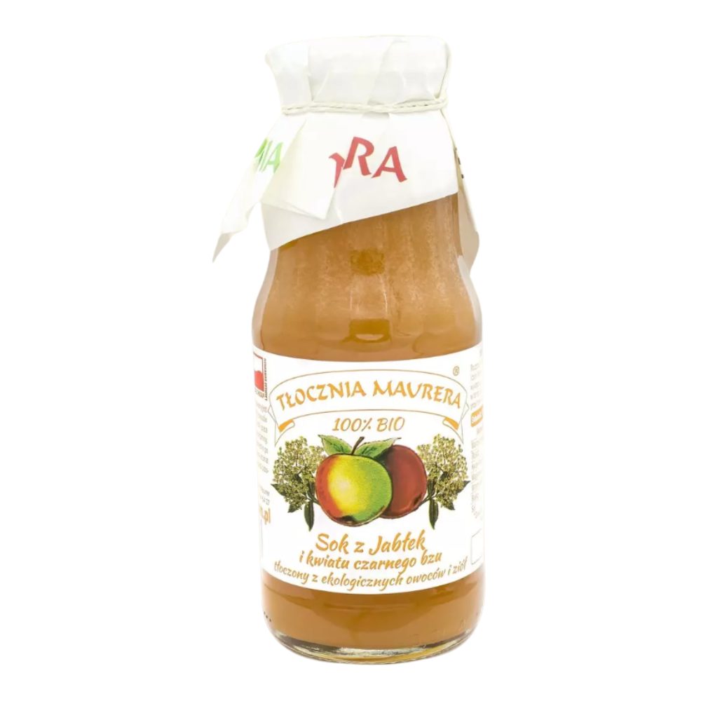 Sok Tłocznia Maurer jabłko - kwiat czarnego bzu BIO 300 ml