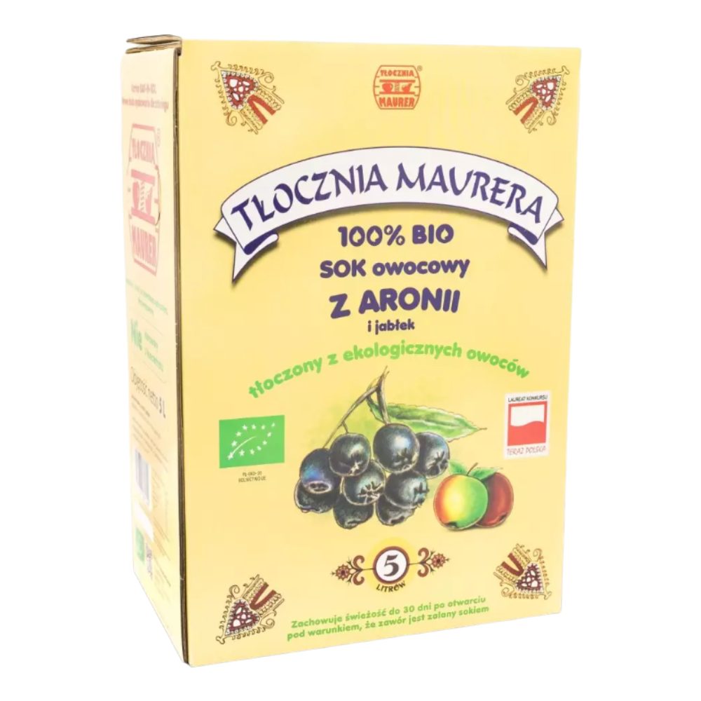 Sok Tłocznia Maurer aroniowy z jabłkiem BIO 5000 ml