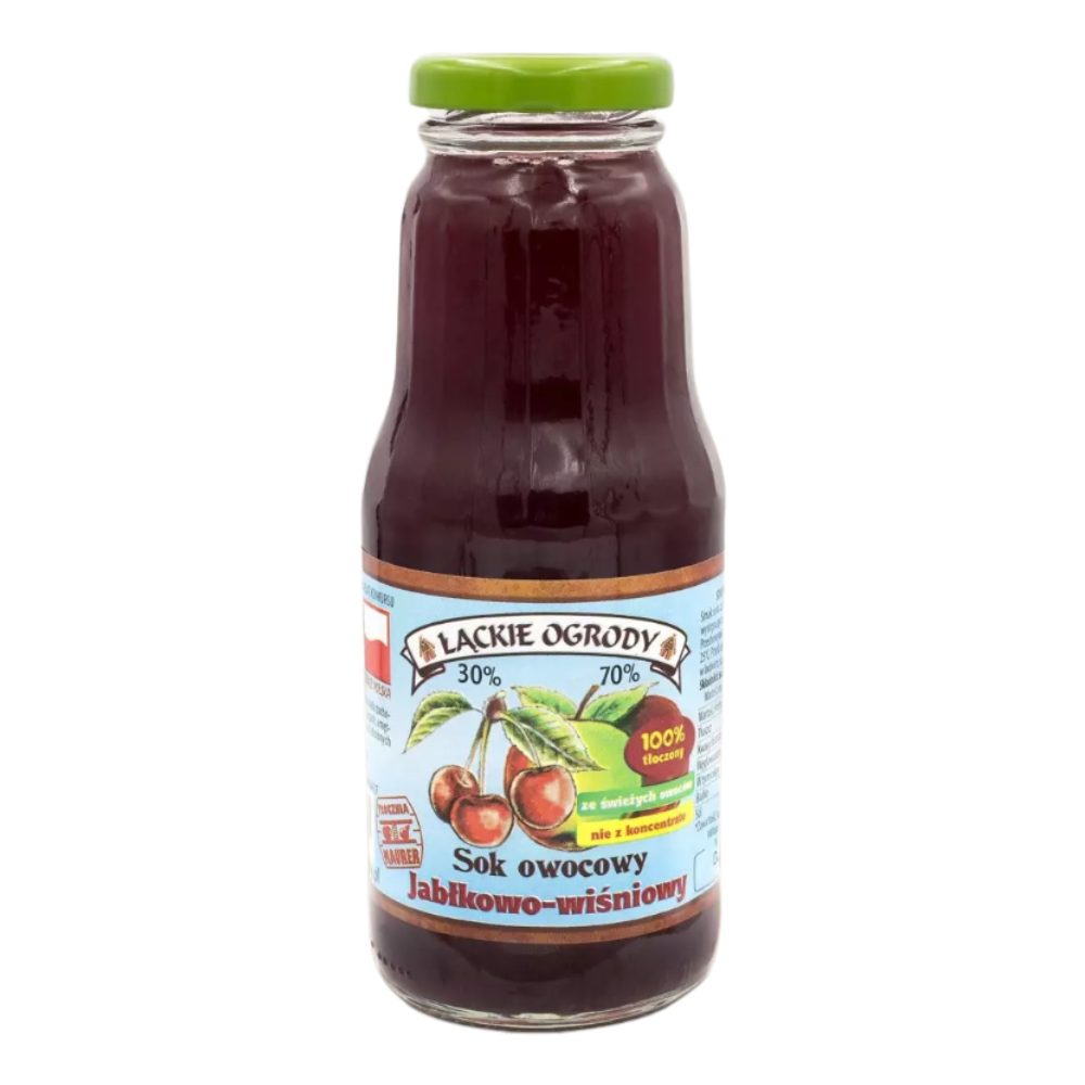Sok Łąckie Ogrody jabłkowo - wiśniowy 300 ml