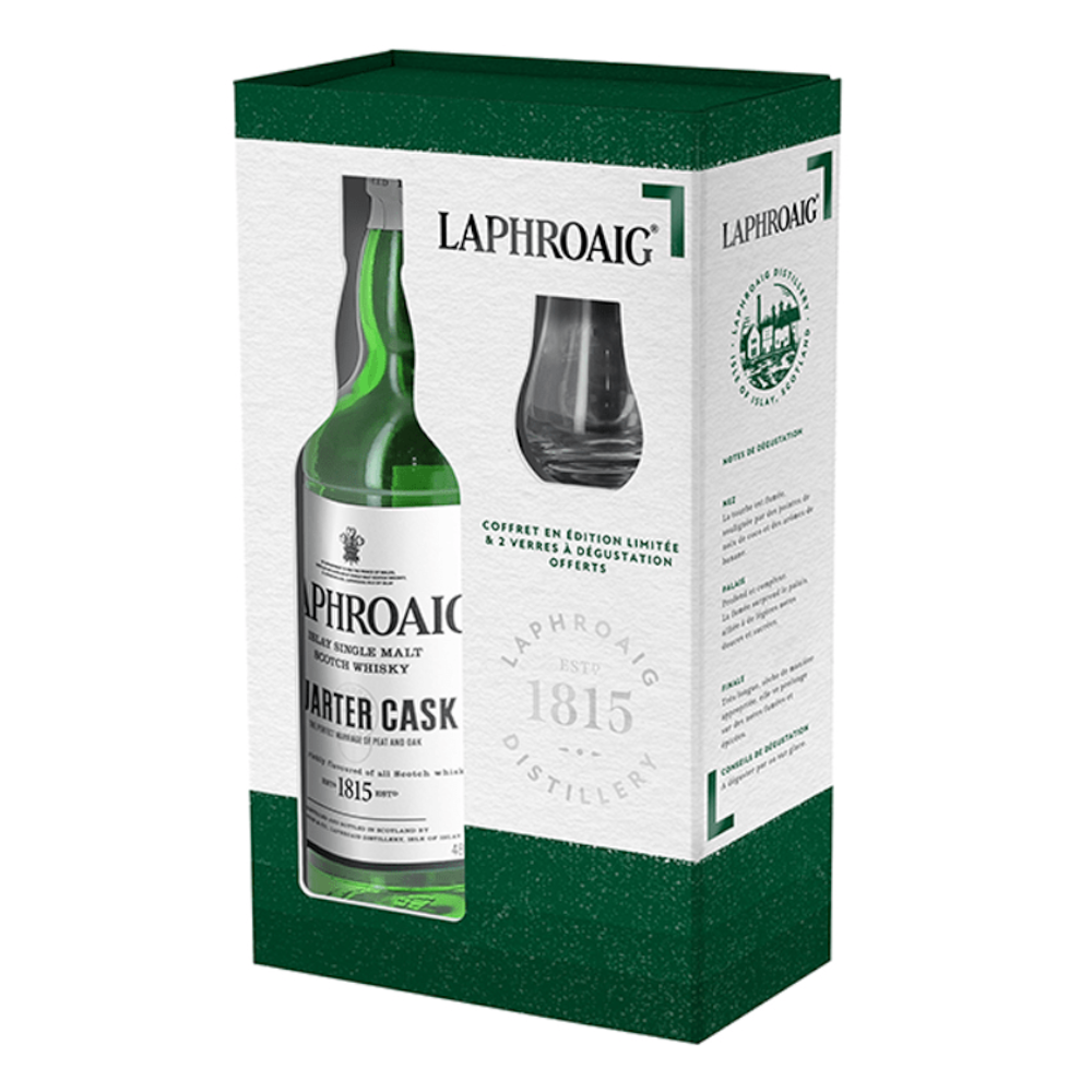 Whisky Single Malt Laphroaig Quarter Cask 48% 700 ml zestaw