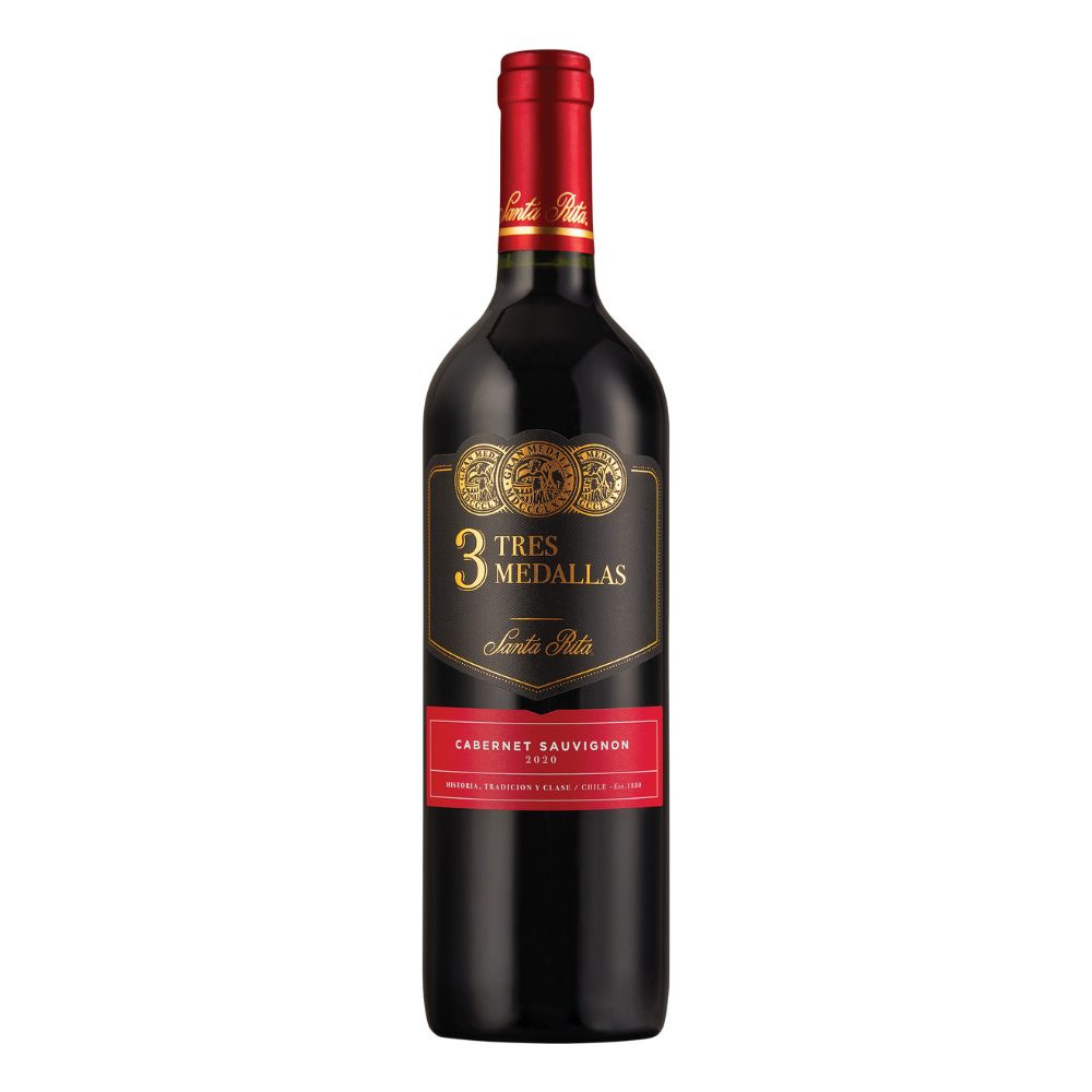 Wino Santa Rita Tres Medallas Cabernet Sauvignon 13% czerwone wytrawne 750 ml