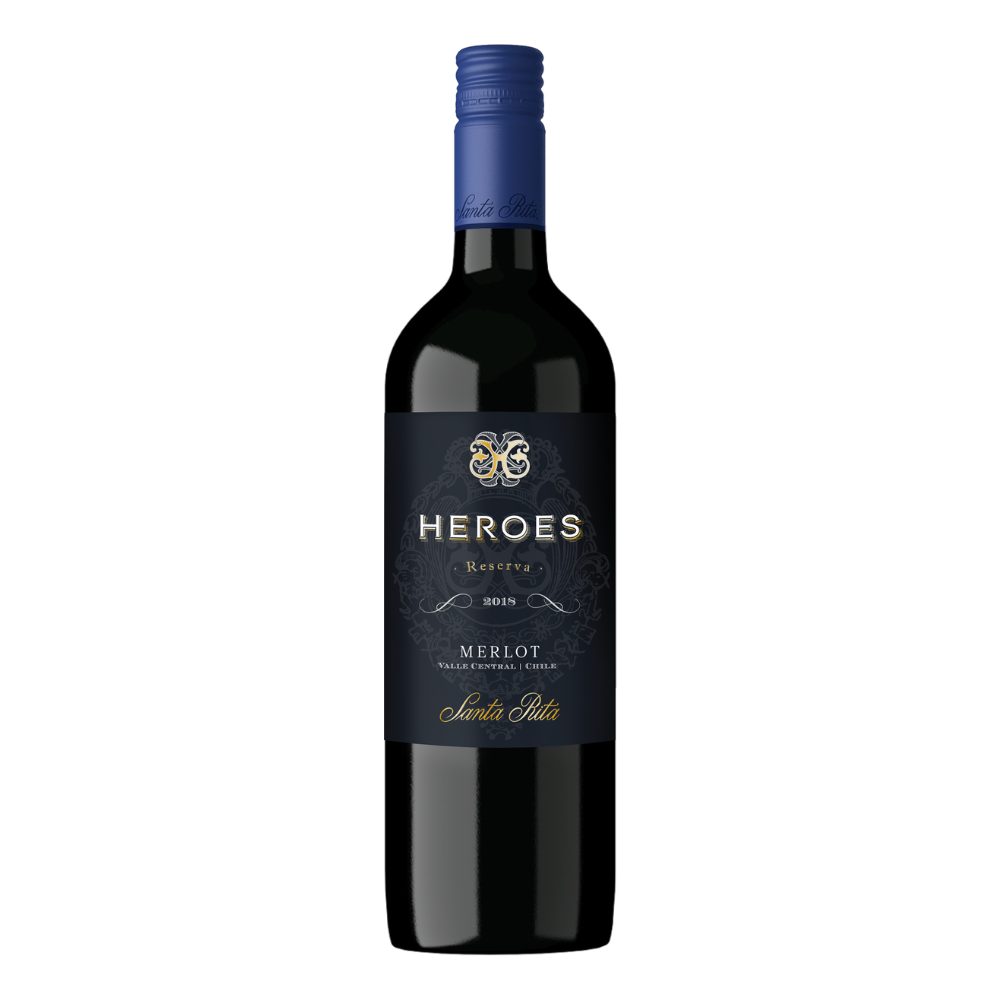 Wino Heroes Reserva Merlot 13,5% czerwone wytrawne 750 ml