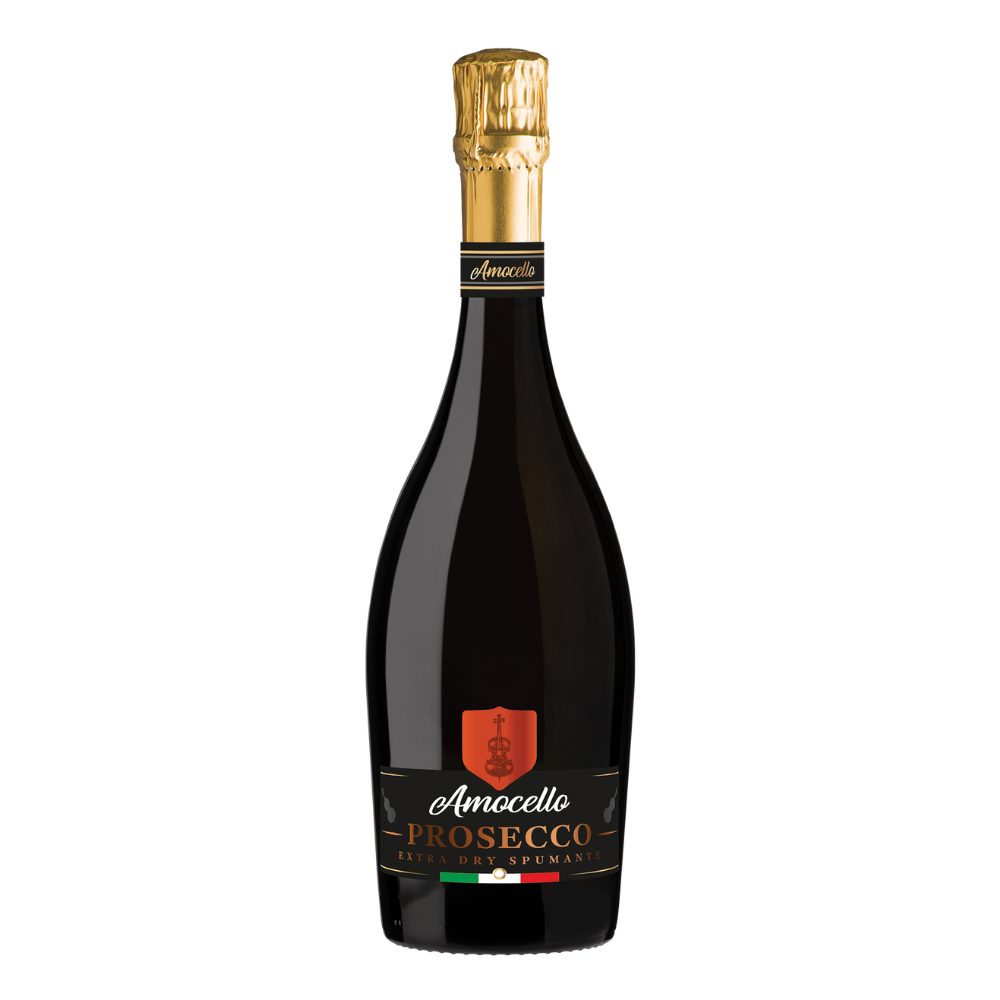 Wino Amocello Prosecco Spumante Extra Dry 11,5% białe półwytrawne 750 mll
