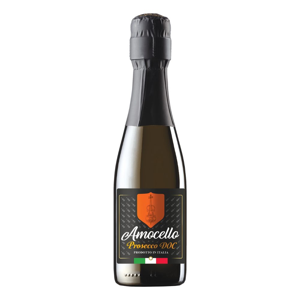 Wino Amocello Prosecco Spumante Extra Dry 11,5% białe półwytrawne 200 mll