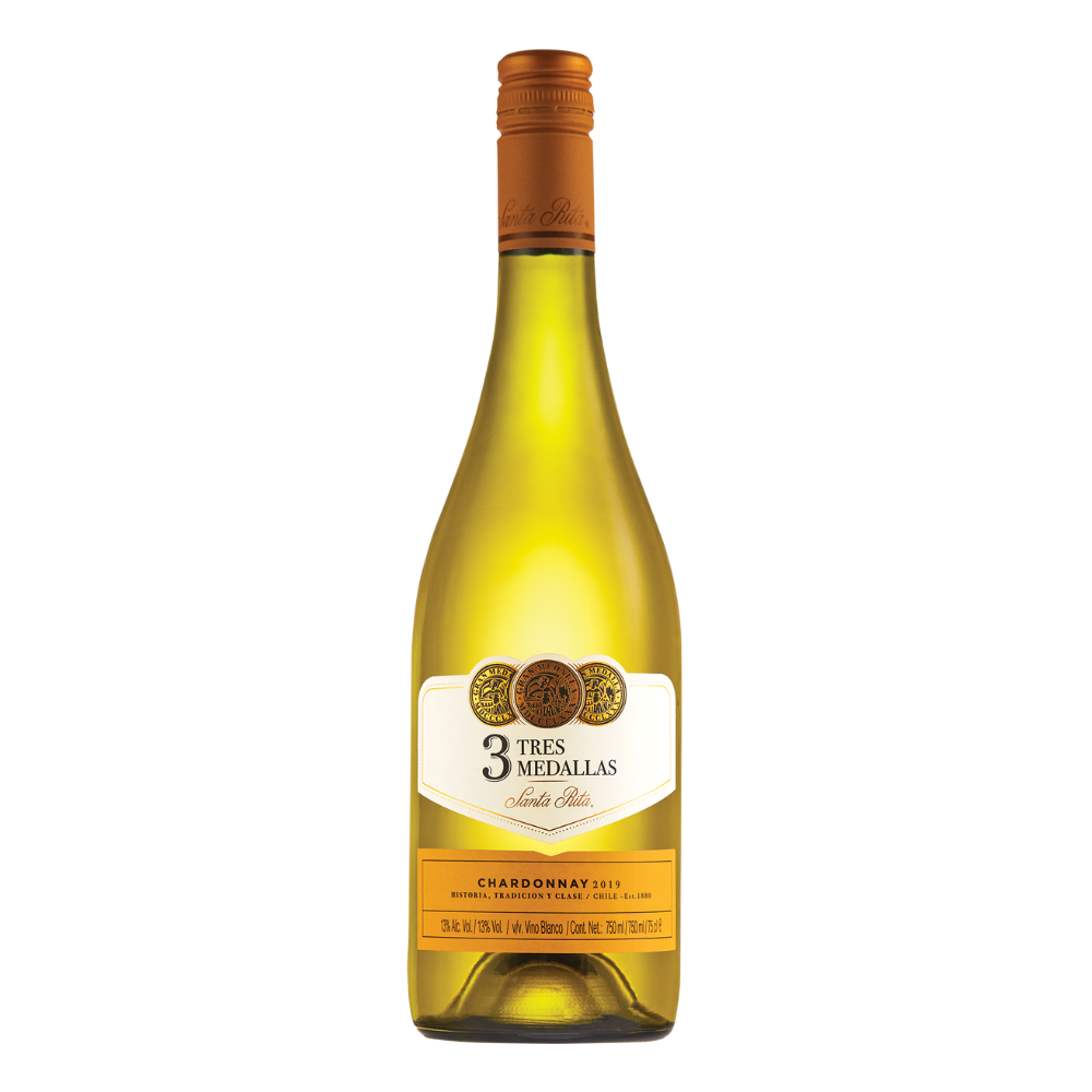 Wino Santa Rita Tres Medallas Chardonnay 13% białe wytrawne 750 ml