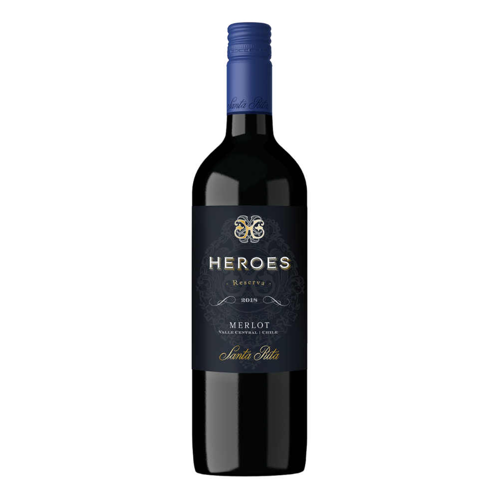 Wino Heroes Reserva Merlot 13,5% czerwone wytrawne 750 ml