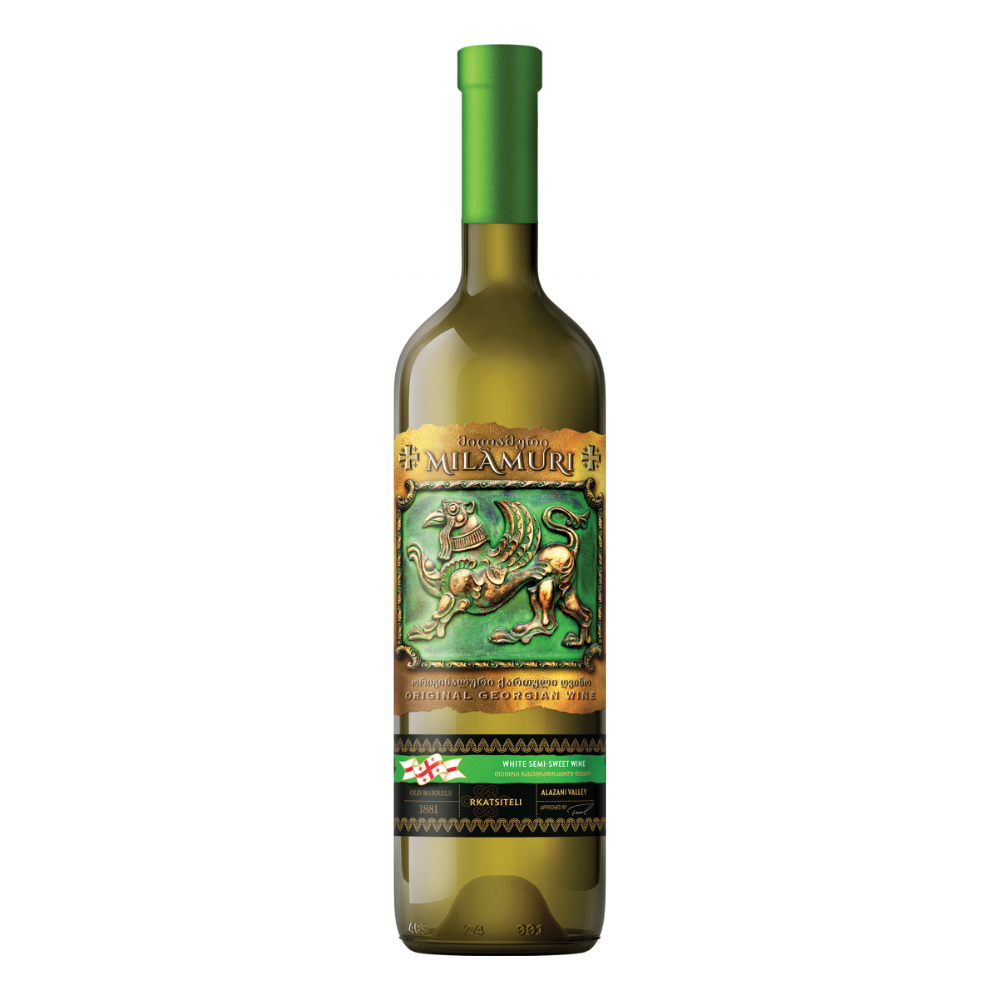 Wino Milamuri White 11% białe półsłodkie 750 ml