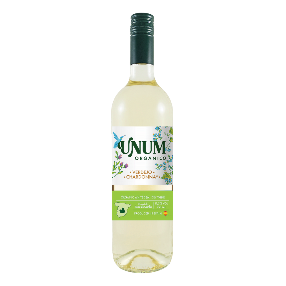 Wino Unum Organico Blanco 11,5% białe półwytrawne 750 ml
