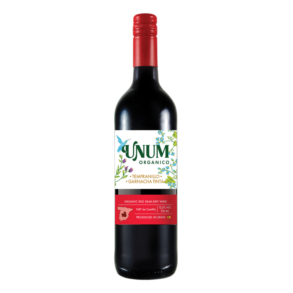 Wino Unum Organico Tinto 12,5% czerwone półwytrawne 750 ml