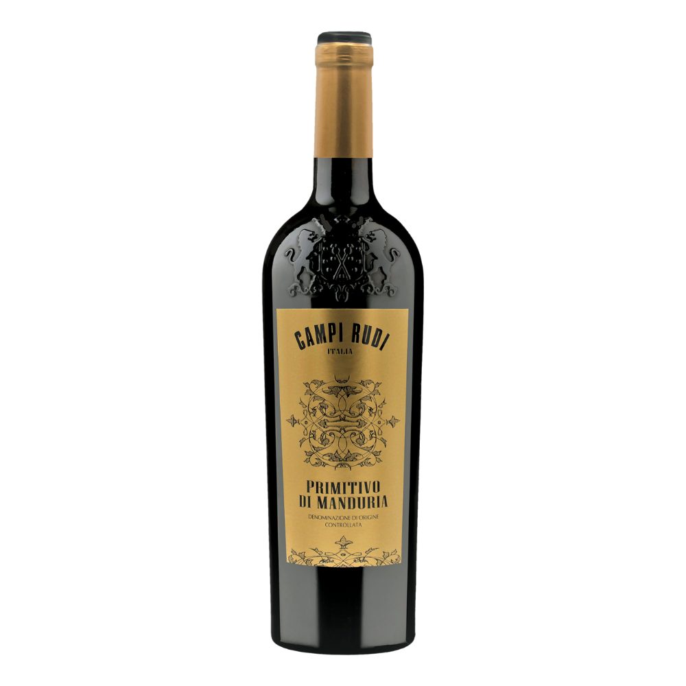 Wino Campi Rudi Primitivo Di Manduria 14,5% czerwone wytrawne 750 ml