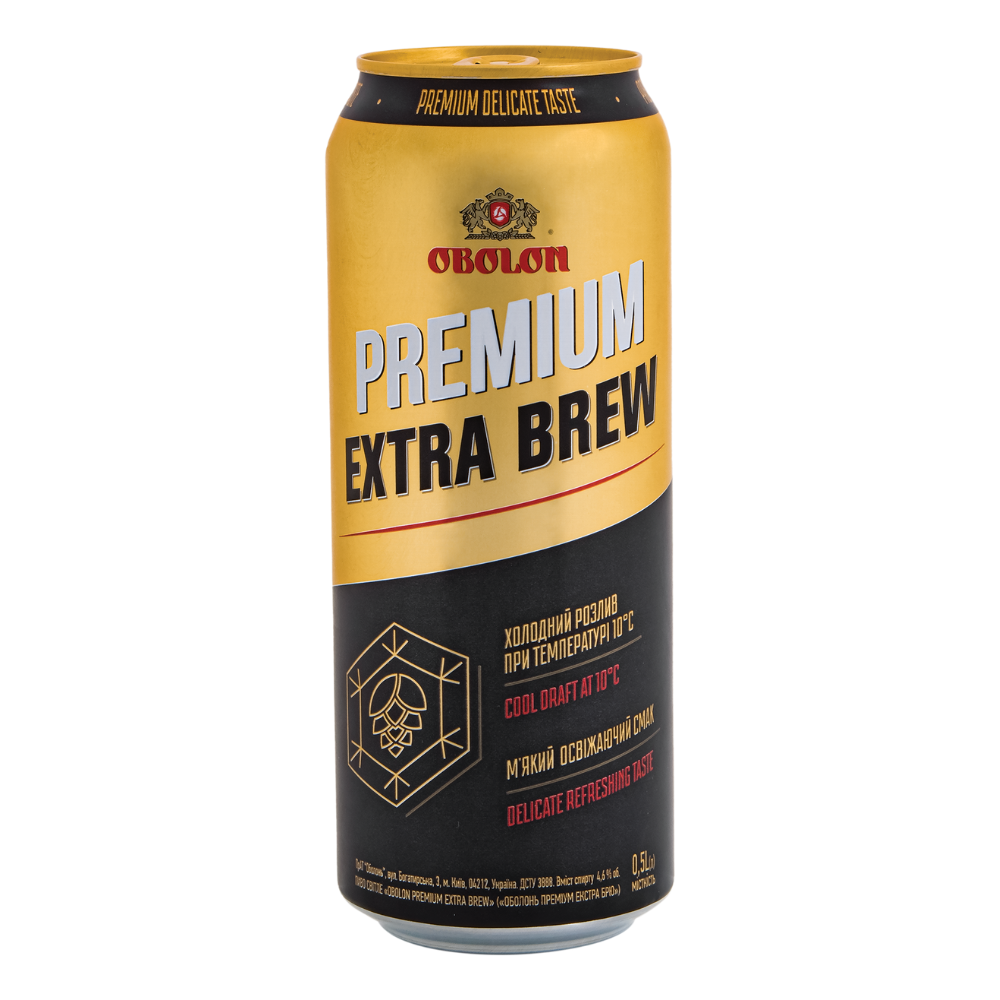 Piwo Obolon Premium Extra Brew 4,6% 500 ml puszka